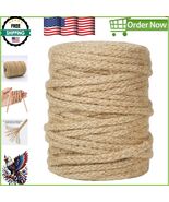Convenient 5mm Braided Jute Twine Spool - 100 Feet for Crafting &amp; Wrapping - $21.25 CAD
