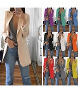 Fashion Casual Suit Polo Neck Slim Fit Cardigan Temperament Women&#39;s Coat - $19.99