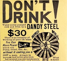 Smith &amp; Winchester Steel Mill 1894 Advertisement Victorian Water Pump 6 ... - $19.99