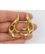 Ilias Lalaounis 18K Gold Futuristic Abstract Earrings Clip on Greek Desi... - £1,813.41 GBP