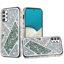 Rhombus Bling Glitter Diamond Shockproof Case Cover for Samsung A53 5G GREEN - £6.84 GBP