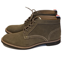 Tommy Hilfiger Men&#39;s Chukka Boots Dark Brown Faux Suede Leather New Goah  - $49.99