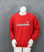 Vintage Graphic Sweater - Sakatchewan Script - Men&#39;s Large  - £39.07 GBP