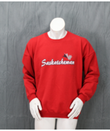 Vintage Graphic Sweater - Sakatchewan Script - Men&#39;s Large  - $66.88 CAD