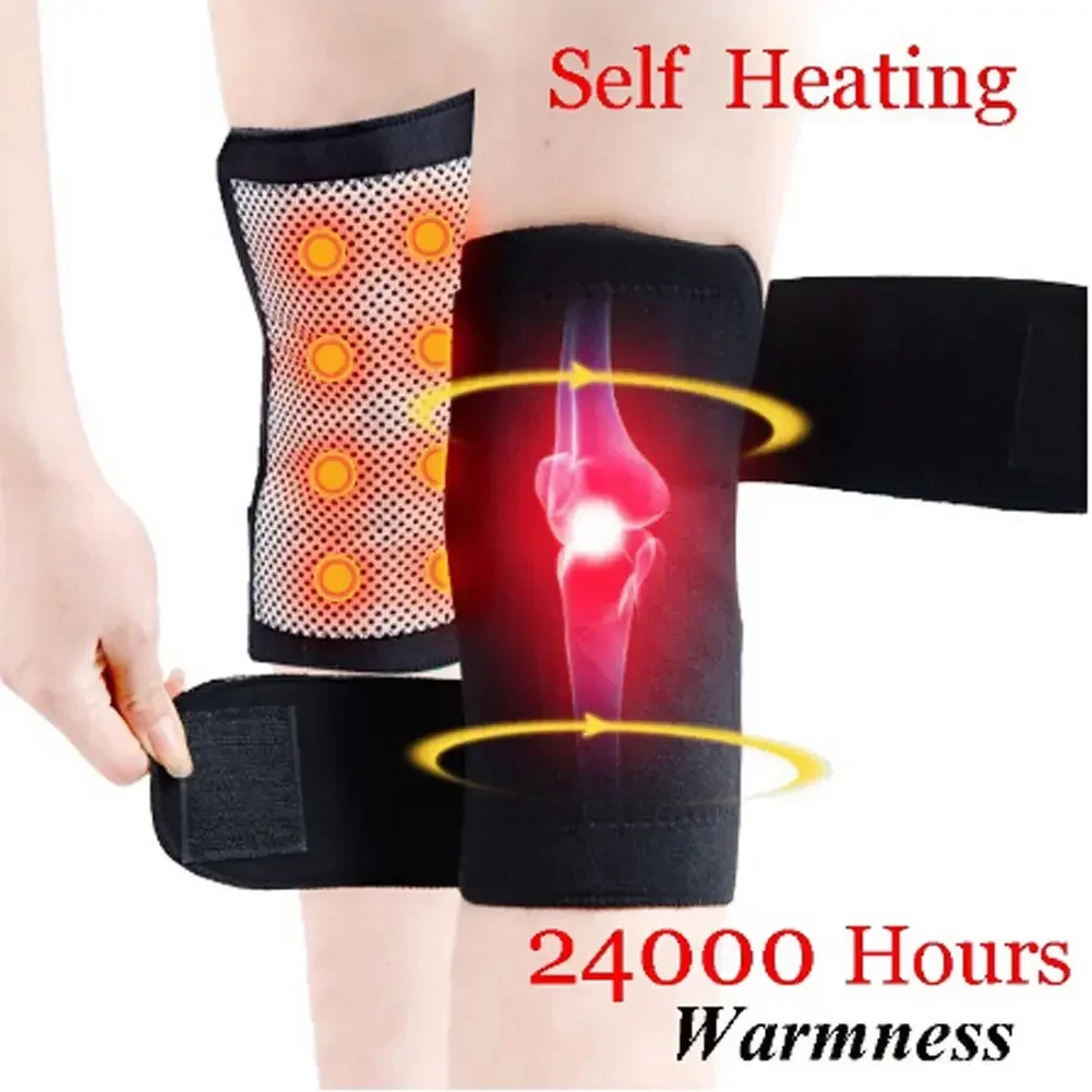 Kneepad protector tourmaline self heating belt magnetic protective knee massage therapy thumb200