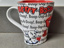 Universal Studios Betty Boop Ceramic Red Heart Shape Mug 14 oz. Boop-Oop-A-Doop - £14.35 GBP
