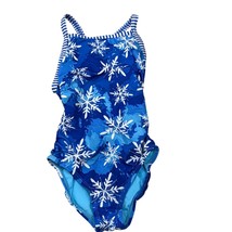 Dolfin Girls Snowflake Print One-Piece Swimsuit Size 24 - €12,42 EUR