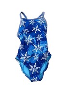 Dolfin Girls Snowflake Print One-Piece Swimsuit Size 24 - $264.46 MXN