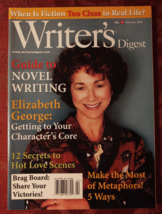 WRITERS DIGEST Magazine February 2002 Elizabeth George James Scott Bell - $14.40