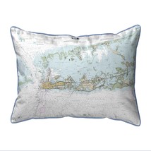 Betsy Drake Sugarloaf Key to Key West, FL Nautical Map Small Corded Indoor - £40.18 GBP