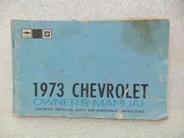 1973 Chevy Chevrolet Owners Manual 16001 - £13.32 GBP
