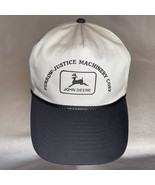 Vintage John Deere Furrow-Justice Machinery Trucker Rope Hat Strapback P... - $31.92 CAD