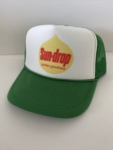 Vintage Sun-drop Soda Trucker Hat Adjustable snapback Hat Green Unworn - $17.58