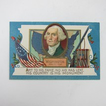 Postcard George Washington USA Political Patriotic Embossed Antique UNPOSTED - £7.96 GBP