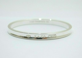 Large 7.75&quot; Tiffany &amp; Co 1837 Oval Bangle Bracelet in Sterling Silver - $475.00