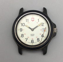 Vintage Swiss Army Watch Men Black Date 50M For Parts or Repair - £23.48 GBP