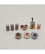Vintage Dollhouse Food Lot - Ice cream, Donuts, Beer, Cola - $270.57 MXN