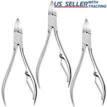 3Pcs Toenail Clippers Stainless Steel Precision Cutter For Thick Ingrown... - $20.99