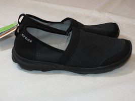 Womens crocs BusyDay 2.0 Stretch Canvas Aline shoes W 6 W6 Standard Fit NWT*^ - £28.80 GBP