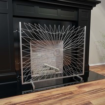 Jandra Decorative Fireplace Screen: Elegant Hearth &amp; Safety - $2,678.21 MXN