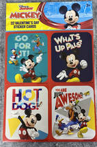 Disney Junior Mickey 32 Valentine’s Day Sticker Cards New Sealed - £3.91 GBP