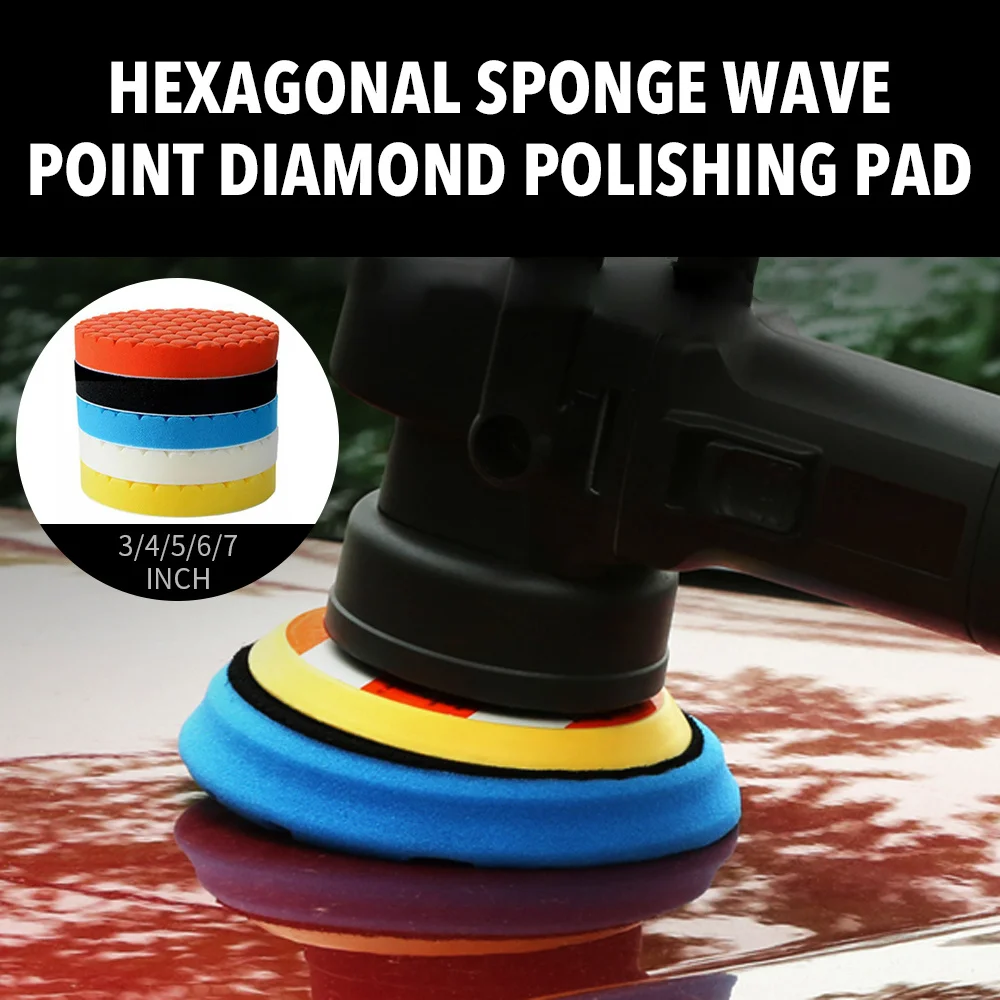 5Pcs Polishing Pad Kit Thread 3/4/5/6/7 Inch Auto Car Buffing Pad Set Sp... - $163.65