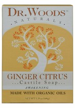 Dr. Woods Moisturizing Ginger Citrus Bar Soap with Jojoba Oil and Organic She... - £7.33 GBP