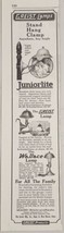 1924 Print Ad Greist Lamps Stand Hang Clamp,Juniorlite,Wallace Lamp New Haven,CT - £12.62 GBP