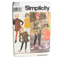 Simplicity Girls Leggings Top Sewing Pattern Sz 3-6 8012 - uncut - $12.86