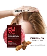 Organic Cinnamon Shampoo Bar Prevent Hair Loss Thickening Grow Soap Anti... - £13.16 GBP