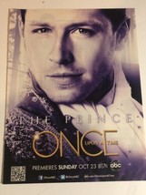 Once Upon A Time the Prince Magazine Pinup Clipping Print Ad ABC TV - £5.46 GBP