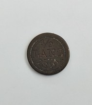 Mexico 1891 1/2 Lanz HDA HALTUNOHEN Contrasena Coin - £15.85 GBP