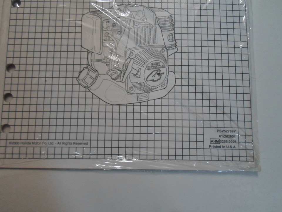 2001 Honda Engines GX22 GX31 Shop Service Supplement Manual New Types Ta TA2-... Item image 6