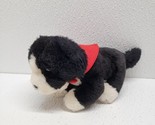 Build A Bear Dog Plush Magnetic Red Bandanna Black &amp; White Puppy Border ... - $10.79