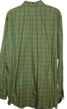 L.L. Bean Mens 100% Cotton Easy Care Plaid Green Button Down Shirt sz La... - £15.28 GBP