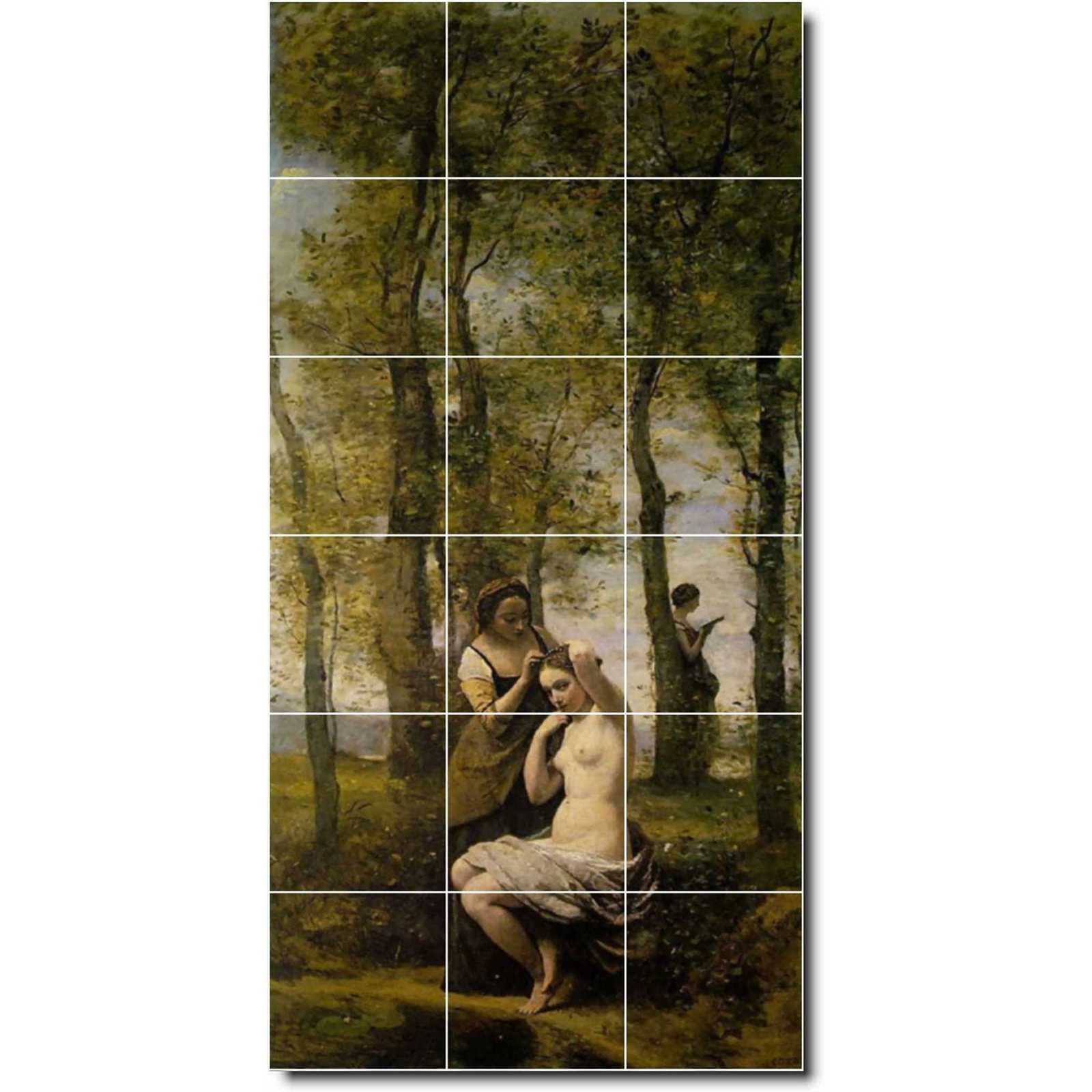 Corot jean le toilette aka landscape with figures