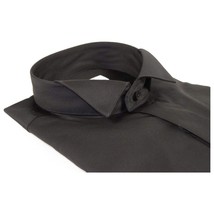 Mens CEREMONIA Tuxedo Formal Shirt 100% Cotton Turkey Slim Fit #stn 15 aty black image 10