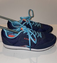 Vintage Kangaroos Women&#39;s Shoes Size 8 Blue Orange Zip Pocket Pass - £27.17 GBP