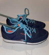 Vintage Kangaroos Women&#39;s Shoes Size 8 Blue Orange Zip Pocket Pass - £27.24 GBP