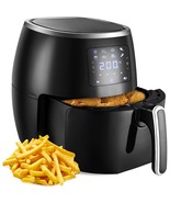 5.8Qt Air Fryer with Digital Display, 8 Cooking Modes, Recipe Book - AF18 - $89.99