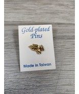 Gold Plated Praying Hands 3/4&quot; Tall Scarf Hat Tie Tack Lapel Pin Brooch ... - £4.34 GBP