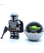 HGT Mandalorian And Baby Yoda Star Wars Din Djarin And Grogu Rare Minifi... - $15.38