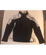 Huntworth Jacket, Women&#39;s Size L, Black, White, Zip up, Camouflage READ - $16.00