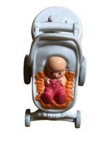 Fisher Price Little People House Nursery School Baby Stroller 2016 Gray - $9.89