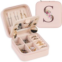 Travel Jewelry Box with Mirror for Women Girls Jewelry Holder Organizer ... - £28.11 GBP