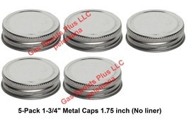 5-Pack 1-3/4&quot; Steel Caps Gallon Oil Can Gas Eagle Ironsides 1.75 inch Me... - $5.65