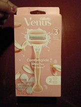 2 Gillette Venus Comfortglide White Tea 3 Blades Women&#39;s Razor (YY7) - £16.11 GBP