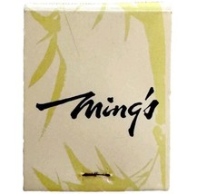 Ming&#39;s Chinese Restaurant Closed Vintage Matchbook Palo Alto Full Unused E34m3 - £14.94 GBP