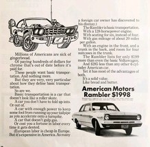 1969 American Motors Rambler 128 HP Advertisement Automobilia Gingerbrea... - $556.04 MXN