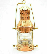 Antique Nautical Brass Hanging Lamp for Home Decor Christmas Handmade Gift - £58.55 GBP